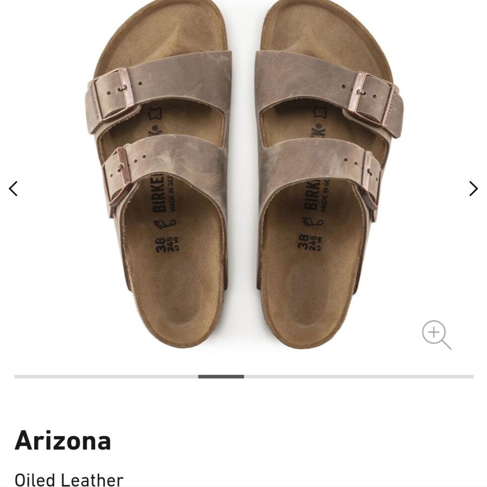 Leather Birkenstocks size 36
